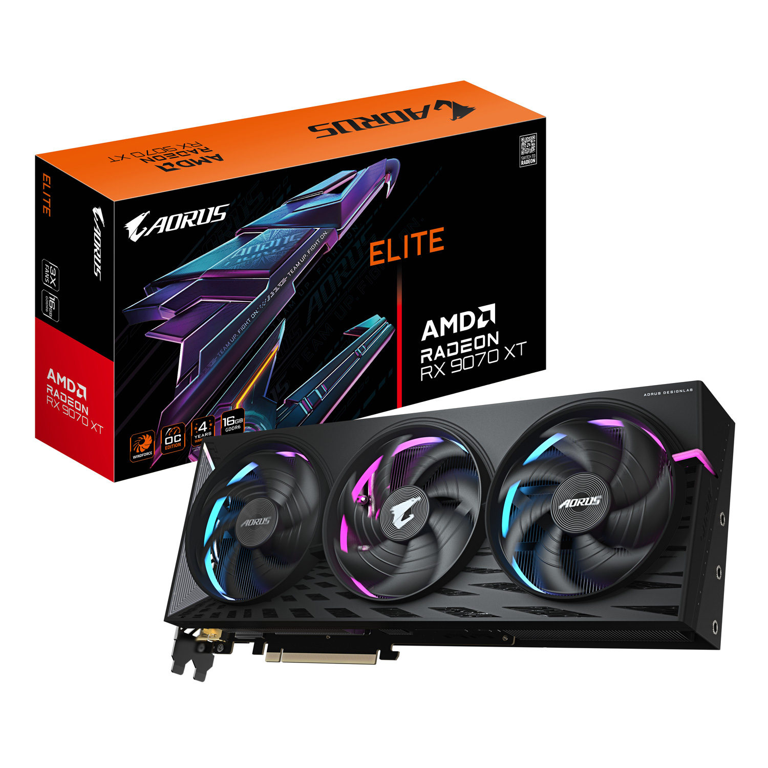 Gigabyte AORUS Radeon RX 9070 XT Elite 16G 16GB Grafikkarte Gigabyte AORUS Radeon RX 9070 XT Elite 16G 16GB Grafikkarte