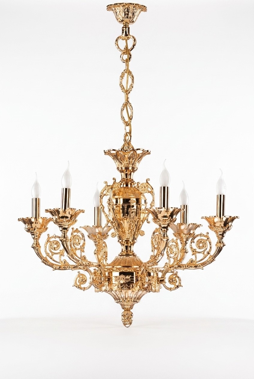 Goldene Deckenlampe Pendelleuchte Wohnzimmer Leuchten Klassische Leuchten Goldene Deckenlampe Pendelleuchte Wohnzimmer Leuchten Klassische Leuchten