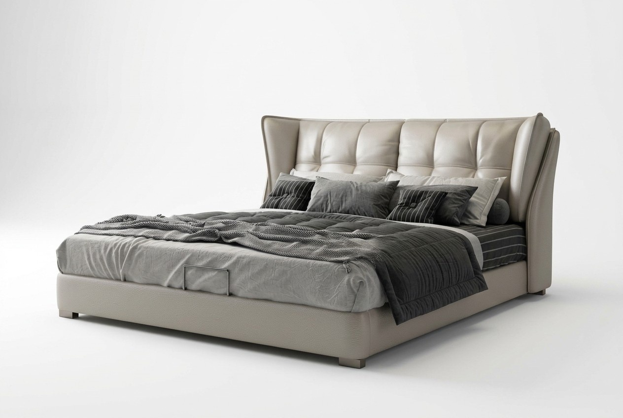 Grau Schlafzimmer Betten Polster Bett Chesterfield Italienische Möbel Grau Schlafzimmer Betten Polster Bett Chesterfield Italienische Möbel