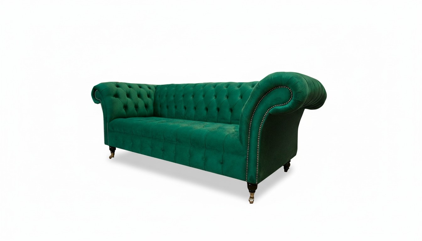 Grün Designer Sofa Couch Polster XXL 3 Sitzer Big Sofas Couchen Textil Leder Grün Designer Sofa Couch Polster XXL 3 Sitzer Big Sofas Couchen Textil Leder