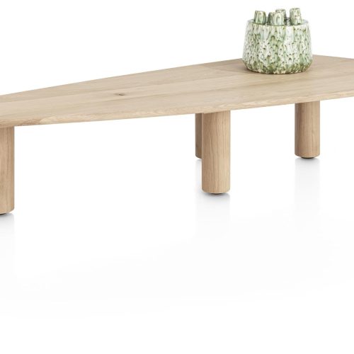 Henders & Hazel Couchtisch AZULO ca. B65 H30 T160 cm in Eiche furniert natural sand