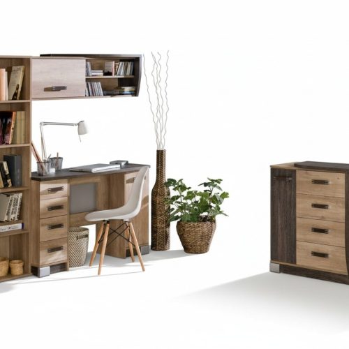 Hochschrank Schrank 1 türiger Mehrzweck Schubladen Wohnzimmer Regal