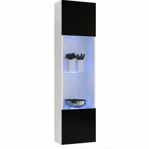 Holzvitrine Hänge Vitrine Wohnzimmer Möbel Design Weiß Modern Einrichtung
