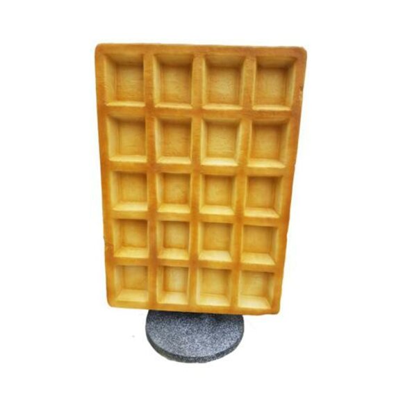 Figur Waffel Aufsteller Gastronomie Skulptur Statuen Figuren Dekoration