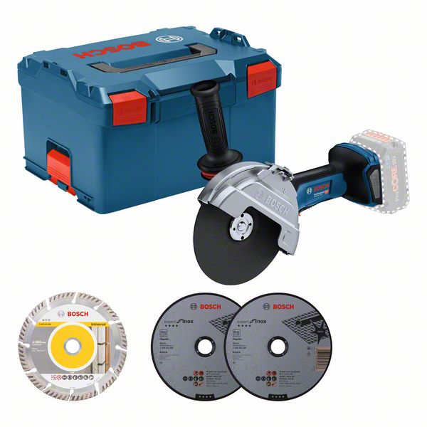 Akku-Winkelschleifer GWS 18V-180 P ohne Akkupack; L-BOXX