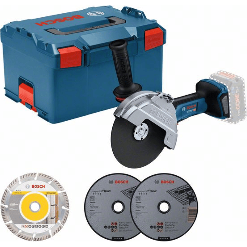 Akku-Winkelschleifer GWS 18V-180 P ohne Akkupack; L-BOXX