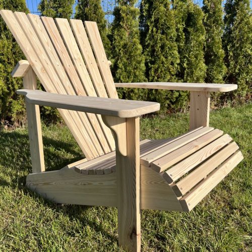Hochwertiger Adirondack Gartenstuhl aus massivem Lärchenholz Hochwertiger Adirondack Gartenstuhl aus massivem Lärchenholz
