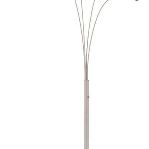 Interliving LED-Stehleuchte IL-9354 in Metall sandfarben matt