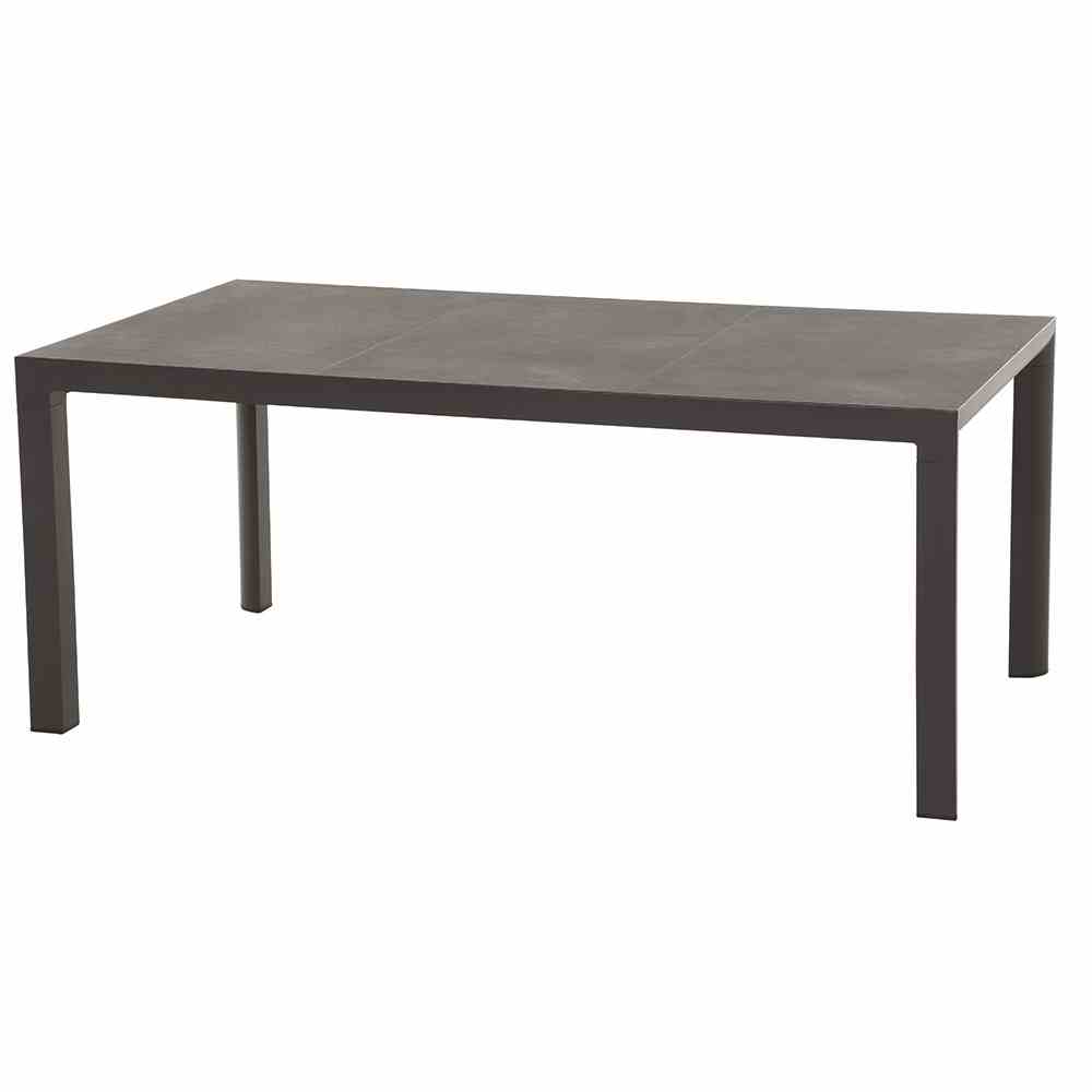 Siena Garden Carlos Dining Tisch 180 x 100 cm matt anthrazit / dunkelgrau