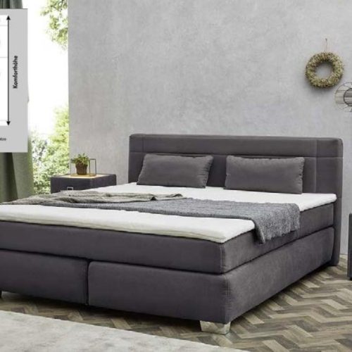 Jockenhöfer Boxspringbett ROMANA MAX ca. 180x200cm Grau Jockenhöfer Boxspringbett ROMANA MAX ca. 180x200cm Grau
