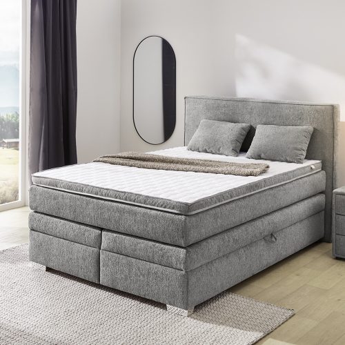 Jockenhöfer Boxspringbett Theresa ca. 140x200cm Grau