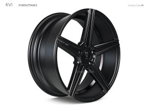 MB Design KV1S Mattschwarz Felge 9x21 - 21 Zoll 5x108 Lochkreis