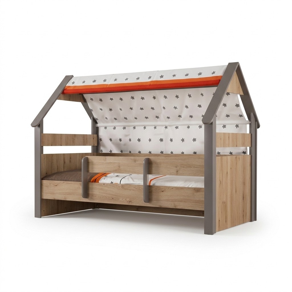 Kinderbett Bett Bettrahmen Kinderzimmer Holz Braun Betten Kindermöbel Kinderbett Bett Bettrahmen Kinderzimmer Holz Braun Betten Kindermöbel