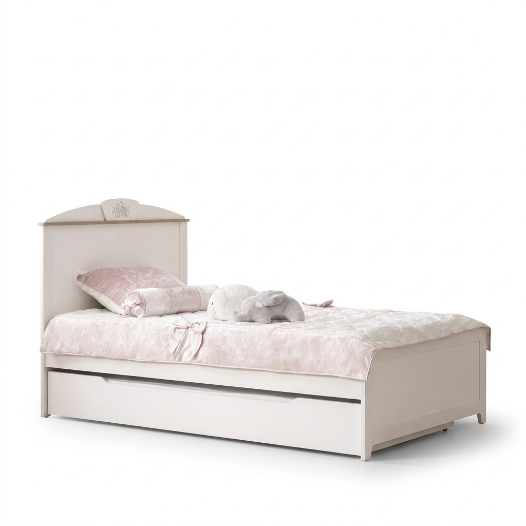 Kinderbett Holzbett Funktionsbett Ausziehbares Bett 100 Holz Weiß Kinderbett Holzbett Funktionsbett Ausziehbares Bett 100 Holz Weiß