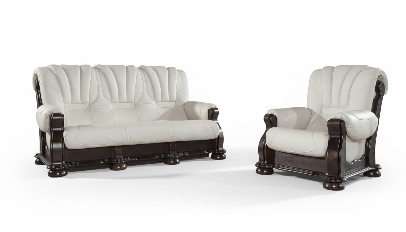 Klassik Sofagarnitur 3+1 Sitzer Klassischer Sofas Couchen Polster Klassik Sofagarnitur 3+1 Sitzer Klassischer Sofas Couchen Polster