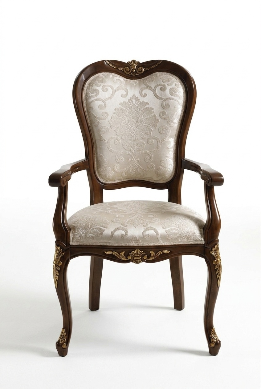 Klassische 1 Stuhl Designer Italienische Esszimmer Möbel Holz Barock Klassische 1 Stuhl Designer Italienische Esszimmer Möbel Holz Barock