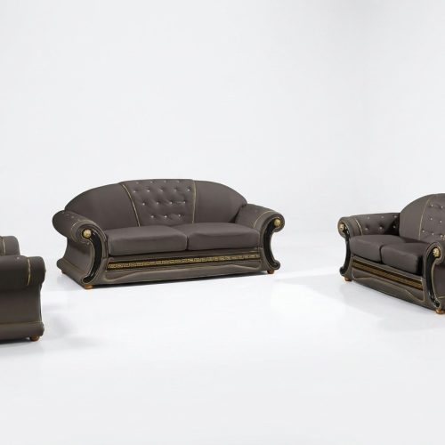 Klassische Designer 3 Sitzer Chesterfield Leder Couch Polster Sitz ohne 2+1 Neu