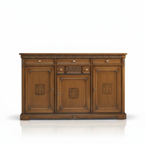 Klassischer Schrank Massivholz Möbel Sideboard Italienische Einrichtung