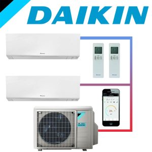 SET DAIKIN Perfera mit 2 Wandgeräten CTXM15 1,5  kW und…