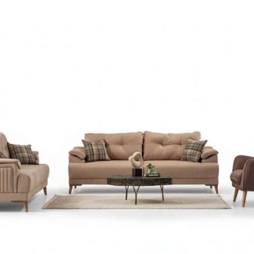 Komfortable Sofagarnitur 3+3+1 Gemütliche und Stilvolle Wohnzimmercouch