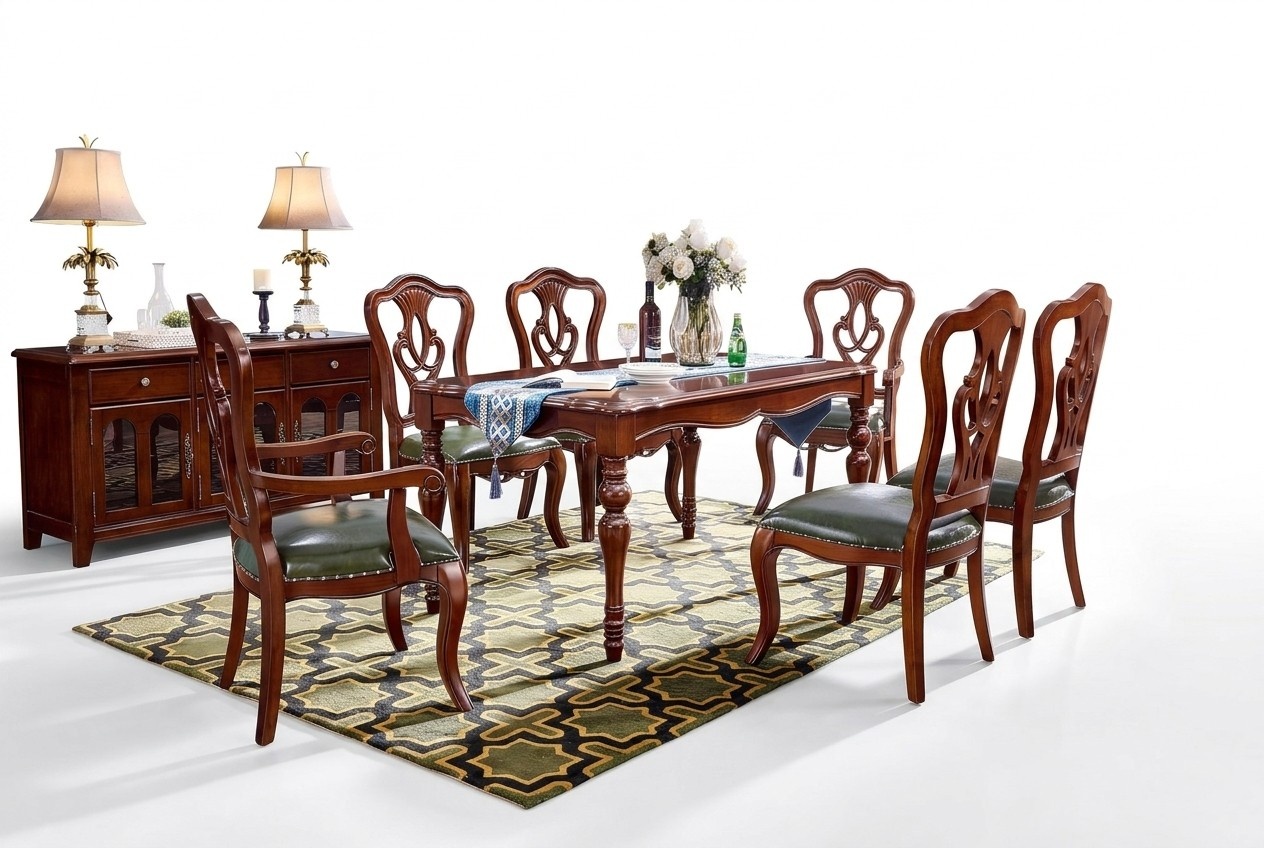 Komplett Set 6 Stühle Esszimmer Gruppe Holz Stuhl Luxus Möbel Barock Komplett Set 6 Stühle Esszimmer Gruppe Holz Stuhl Luxus Möbel Barock