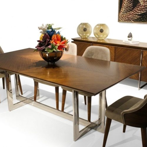 Komplett Set Esstisch Luxus Esszimmer Design Möbel Sideboard 4x Stühle