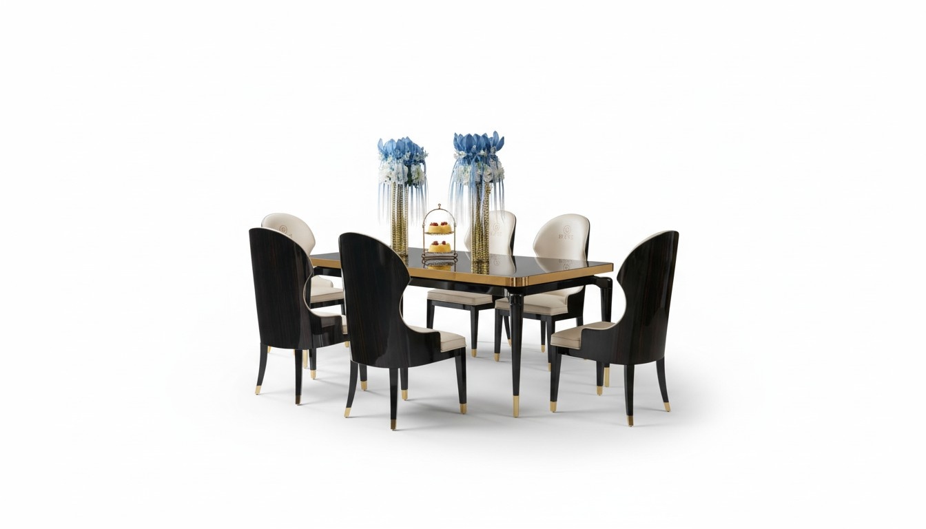 Komplette Esszimmer Garnitur Tisch 6x Lehnstuhl Stühle Luxus Essgruppe Komplette Esszimmer Garnitur Tisch 6x Lehnstuhl Stühle Luxus Essgruppe