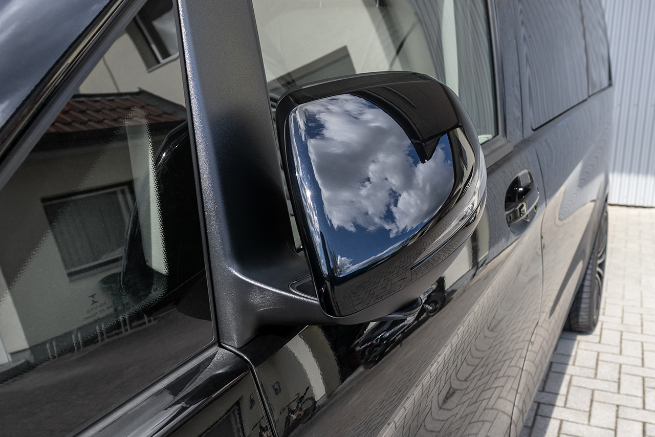 Komplettset anklappbare Außenspiegel mit Umfeldbeleuchtung Code F64/F65 für Mercedes Benz V-Klasse W Komplettset anklappbare Außenspiegel mit Umfeldbeleuchtung Code F64/F65 für Mercedes Benz V-Klasse W