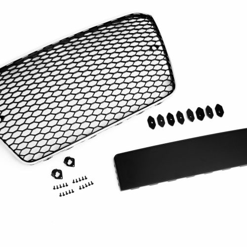 Kühlergrill Sportgrill Waben Chrom Schwarz PDC Halter für Audi A5 8T 2012-2016