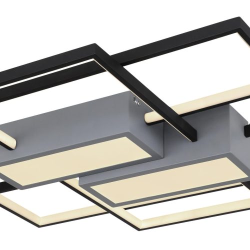 Globo LED-Deckenleuchte AIGINA 1-flammig in Farbe schwarz matt, grau matt Globo LED-Deckenleuchte AIGINA 1-flammig in Farbe schwarz matt, grau matt