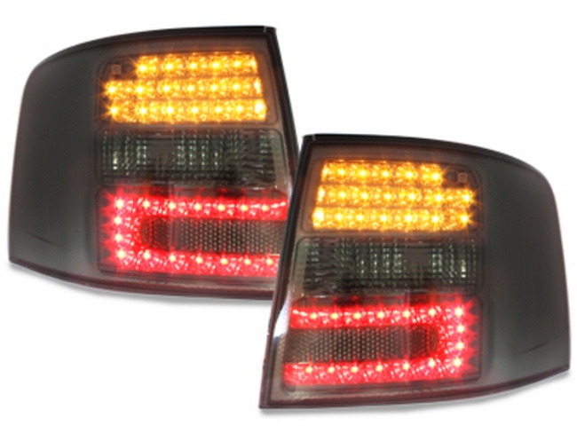LED Rückleuchten Heckleuchten in Schwarz für Audi A6 C5 Avant ab 1998-2005