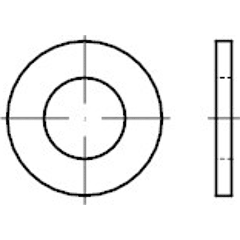 Scheiben DIN 125 Messing A 6;4 vernickelt Ms Ni Scheiben DIN 125 Messing A 6;4 vernickelt Ms Ni