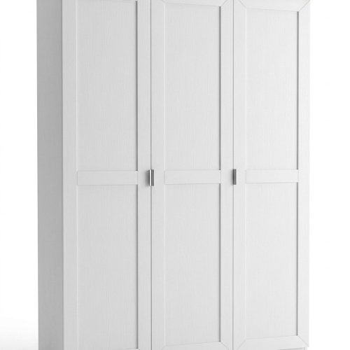 Landhausstil Kleiderschrank Schrank Schlafzimmer Schränke Weiß Garderobe 136cm Landhausstil Kleiderschrank Schrank Schlafzimmer Schränke Weiß Garderobe 136cm