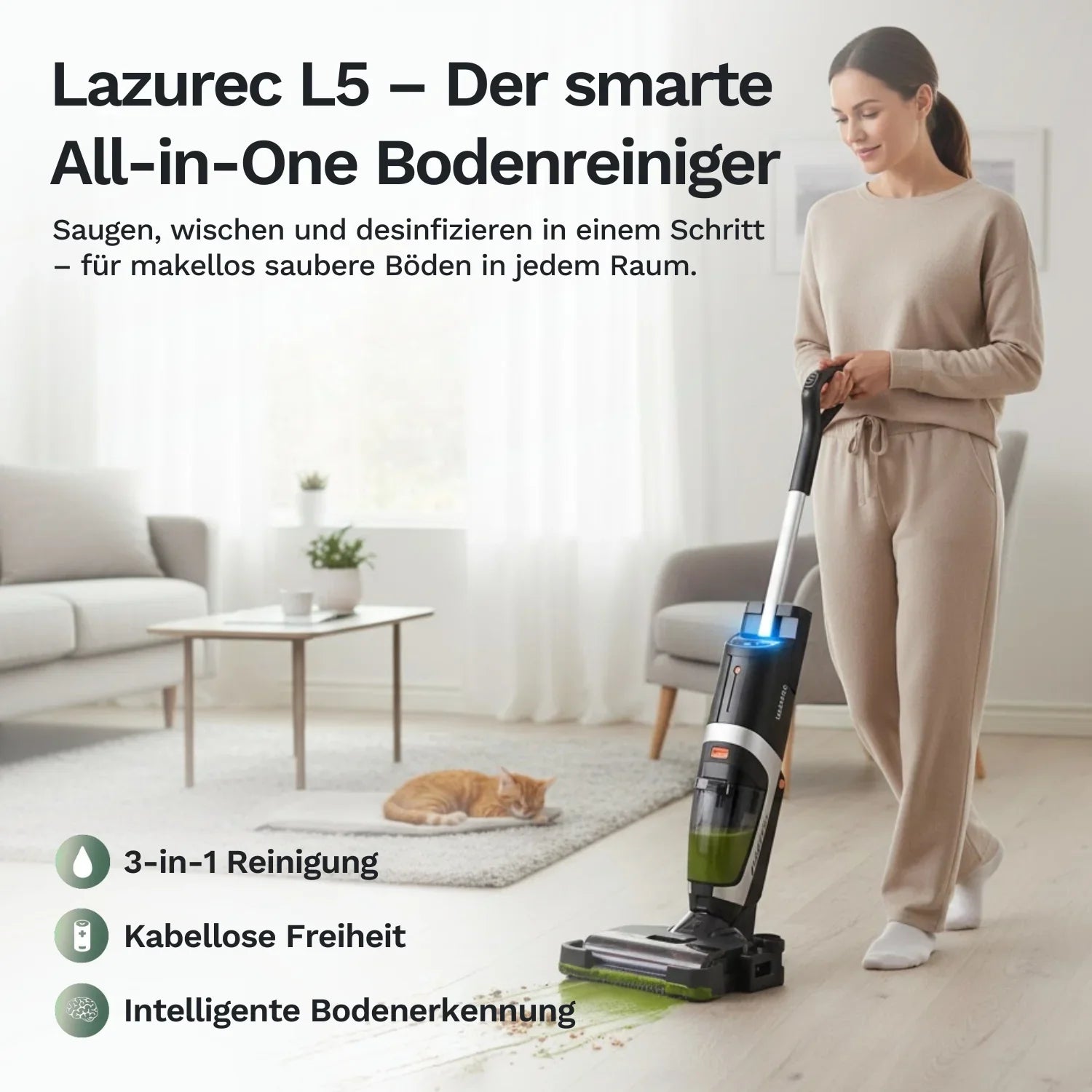 Lazurec L5 Nass-Trocken-Sauger – Komplettpaket