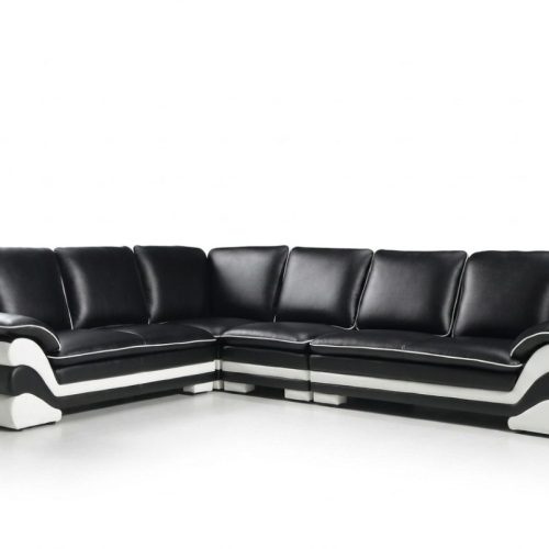 Ledersofa Couch Wohnlandschaft L-Form Design Modern Sofa Klassische