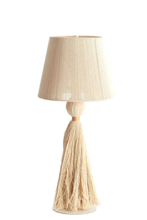 Light & Living Tischleuchte ESPINO in Farbe creme, natur