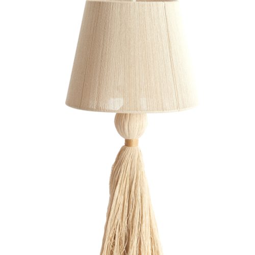 Light & Living Tischleuchte ESPINO in Farbe creme, natur