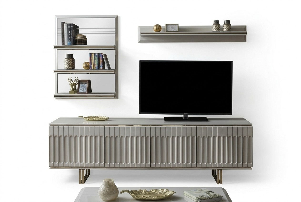 Luxus Fernseh Wand Wohnzimmer rtv Lowboard tv Ständer Sideboard Regal Wohnwand Luxus Fernseh Wand Wohnzimmer rtv Lowboard tv Ständer Sideboard Regal Wohnwand