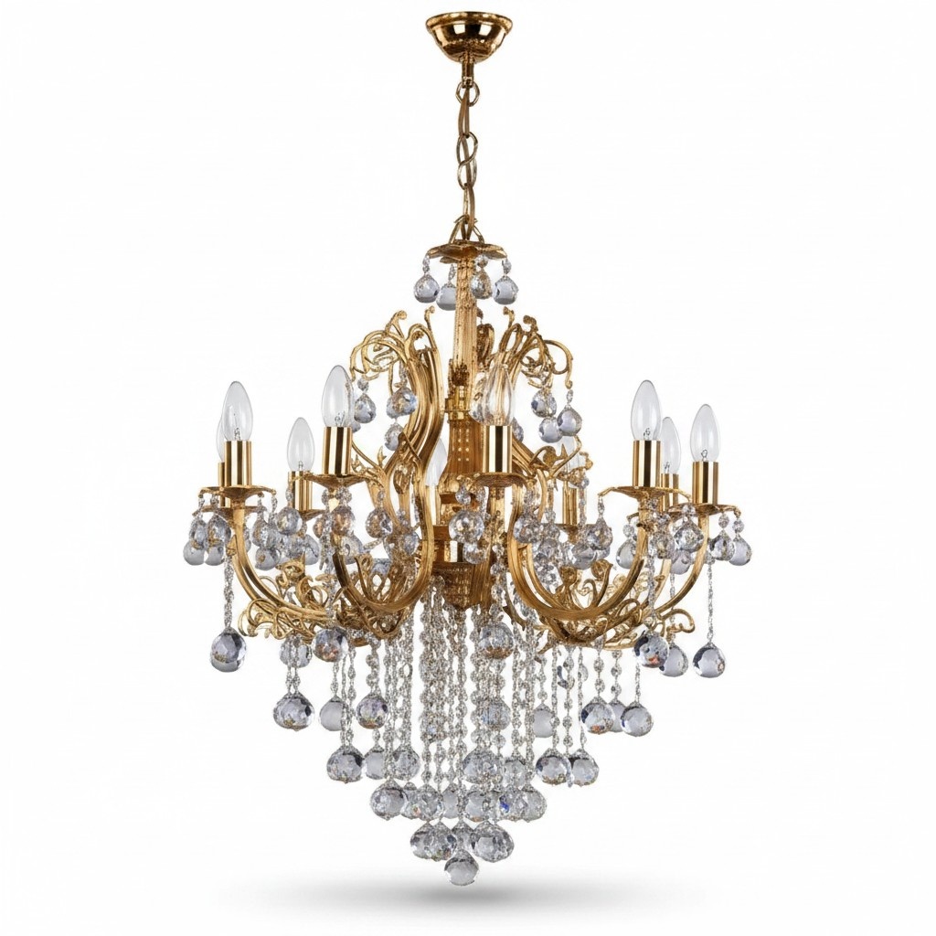 Luxus Lüster Kristall Deckenleuchter Kronleuchter Deckenlampe Gold Lampe Luxus Lüster Kristall Deckenleuchter Kronleuchter Deckenlampe Gold Lampe