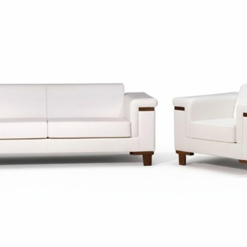 Luxus Sessel 1 Sitzer Couch Polster Sofa 2-Sitzer Luxus Textil Leder Design