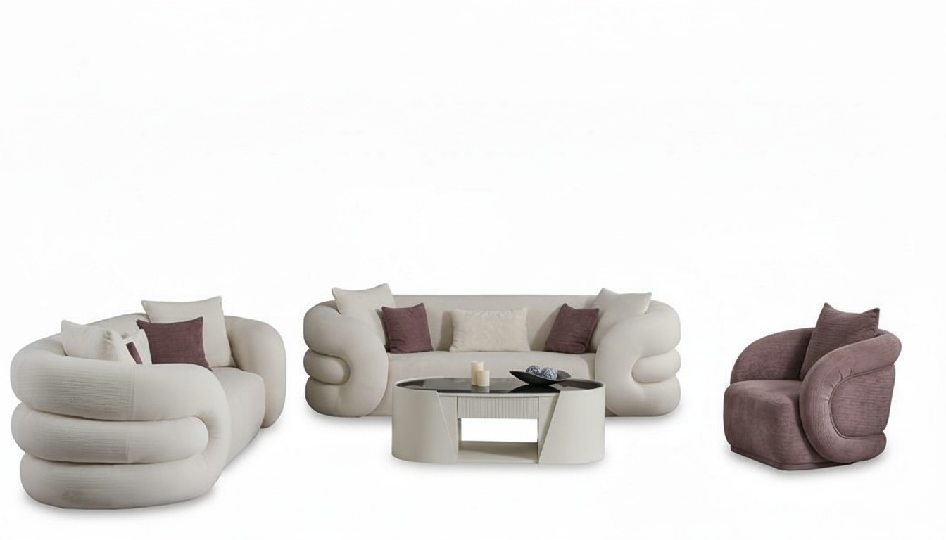 Luxus Sofa Set 2x Sofas 3 sitzer Sessel Weiß Couch Armlehne Wohnzimmer Luxus Sofa Set 2x Sofas 3 sitzer Sessel Weiß Couch Armlehne Wohnzimmer