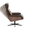 MANILA Loungesessel inkl. Hocker - braun / Walnuss - Gallery 8 MANILA Loungesessel inkl. Hocker - braun / Walnuss