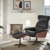 MANILA Loungesessel inkl. Hocker - braun / Walnuss - Gallery 2 MANILA Loungesessel inkl. Hocker - braun / Walnuss