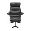 MANILA Loungesessel inkl. Hocker - braun / Walnuss - Gallery 6 MANILA Loungesessel inkl. Hocker - braun / Walnuss