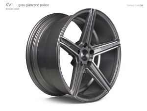 MB Design KV1 grau glänzend poliert Felge 10x22 - 22 Zoll 5x120 Lochkreis