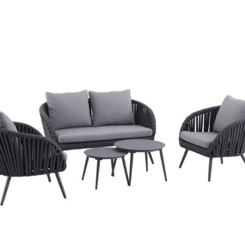 MWH Lounge Set CORDO 5-teilig in Farbe Mattgrau MWH Lounge Set CORDO 5-teilig in Farbe Mattgrau