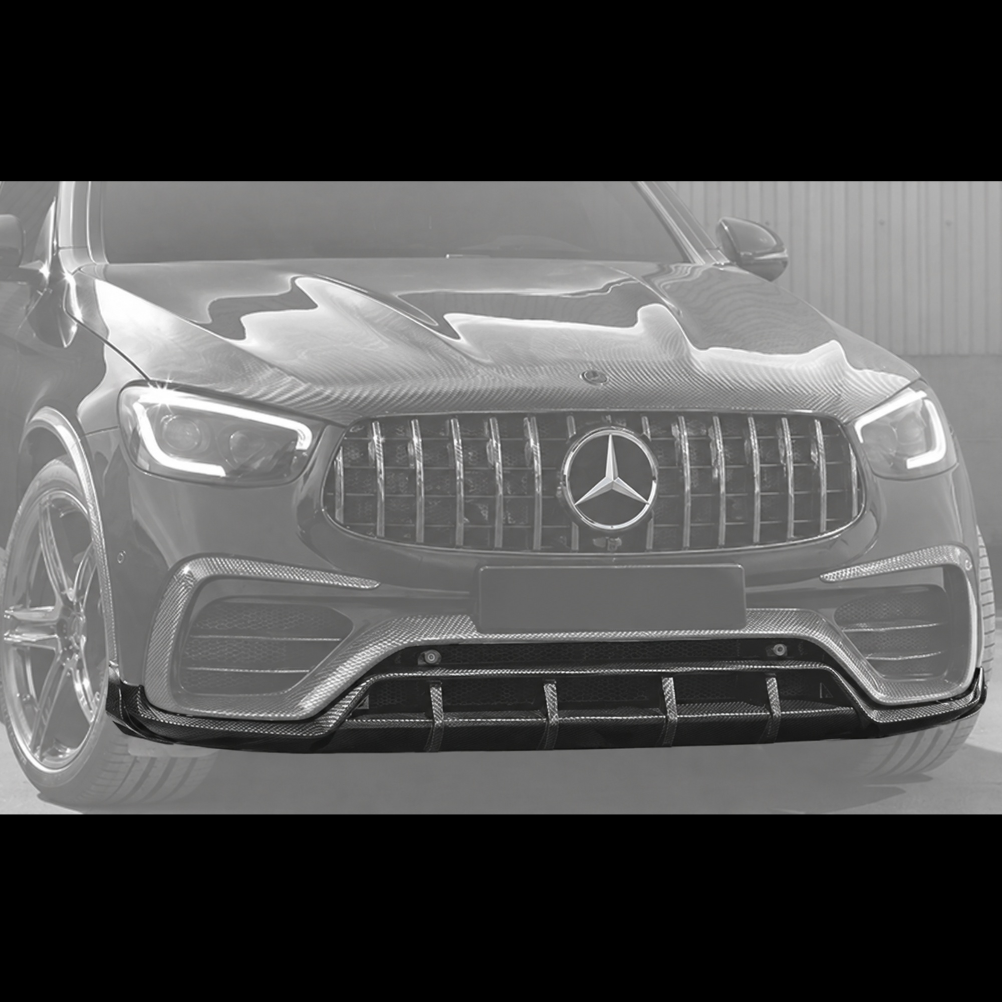 Carbon Frontspoiler für Mercedes-Benz GLC Coupe – MANHART Carbon Frontspoiler für Mercedes-Benz GLC Coupe – MANHART