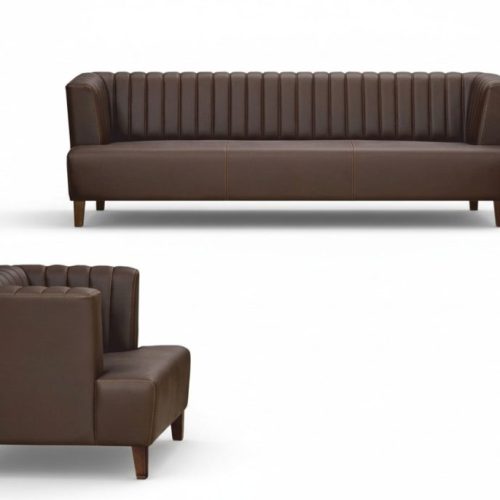 Moderm Sofa Luxus Leder Couch Sofas Polster 3 Sitzer Sessel Couchen