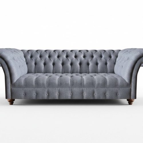 Modern Grau Sofa Dreisitzer Couch Polstermöbel Wohnzimmer Chesterfield Modern Grau Sofa Dreisitzer Couch Polstermöbel Wohnzimmer Chesterfield