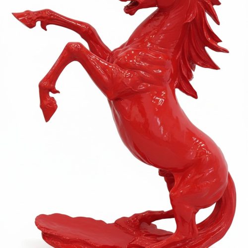 Moderne Dekoration Figur Statue Skulptur Abstrakt 92 cm Rotes